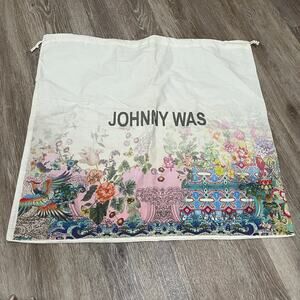 Johnny Was Large Floral Muslin dust Bag